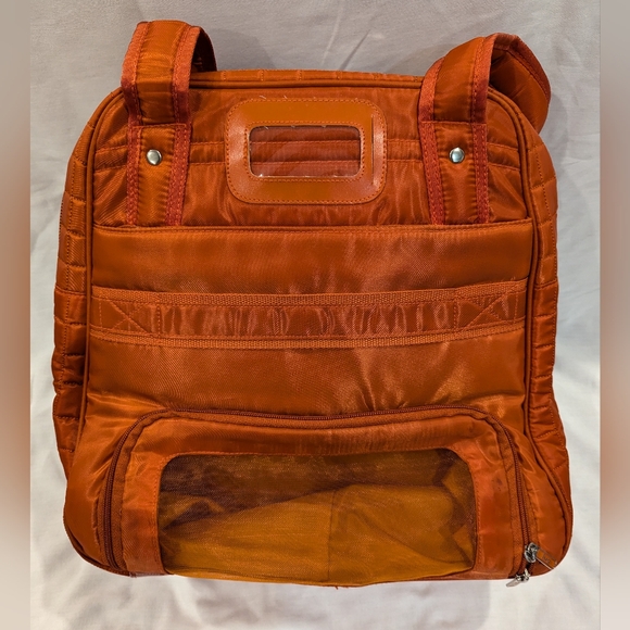 Lug Puddle Jumper Travel Commuter Overnight Weekend Gym Yoga Satchel Tote Bag - Picture 15 of 17